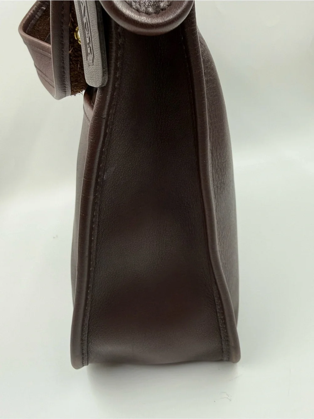 Vintage Coach Legacy Zip 9966 Mahogany Brown Leather Shoulder Bag USA
